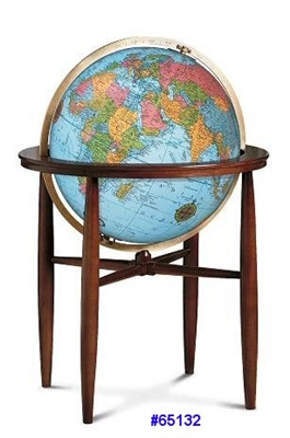 FINLEY 20" INCH GLOBE blue OCEAN