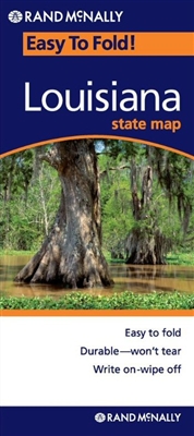 Louisiana Easy To Fold map