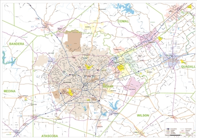 San Antonio metro Map