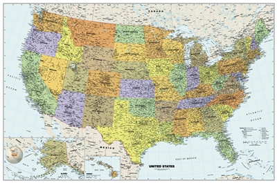 Classic United States by Globe Turner 63x42