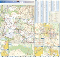 Arizona State Wall Map by Globe Turner