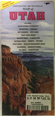 Utah Recreational fold map