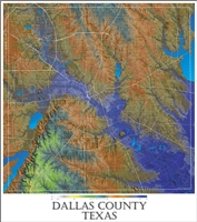 Dallas County physical poster 24 x 27.25