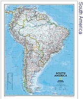 National Geographic South America map