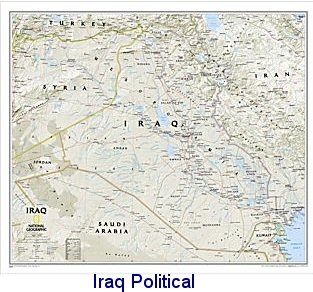 National Geographic Iraq map