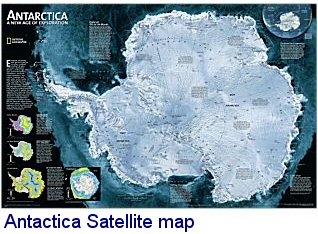 National Geographic Antarctica map