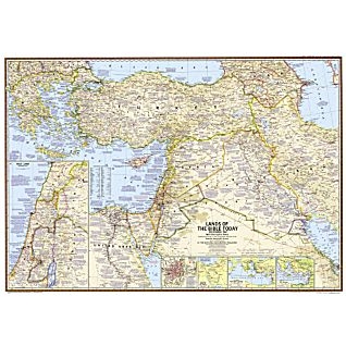 National Geographic The Bible Lands map