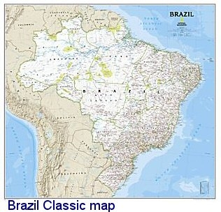 National Geographic Brazil map