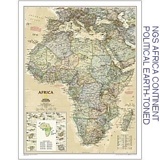 National Geographic Africa Map