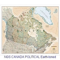 National Geographic Canada Political map