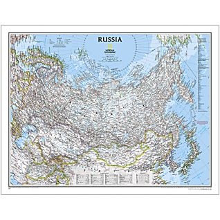National Geographic map containing Russia