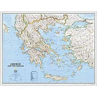 National Geographic Greece Political map