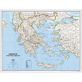 National Geographic Greece Political map
