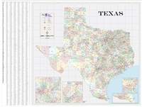 Texas Highway City County map