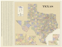 Texas Highway City County map