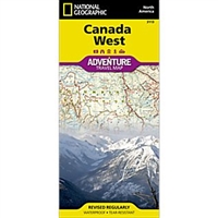 Canada fold map national geographic adventure map