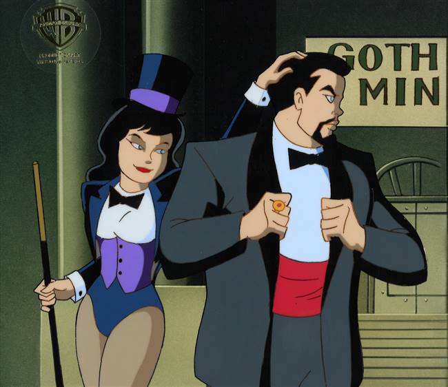 Original Production Cel of Zatanna from Batman the Animated Series