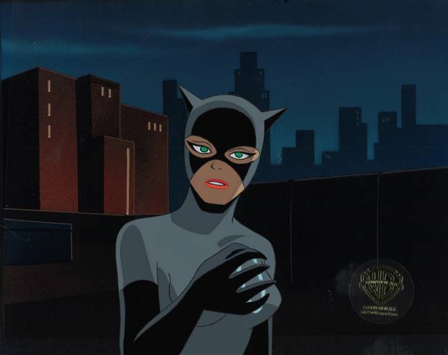 Original Production Cel of Catwoman from Batman the Animated Series