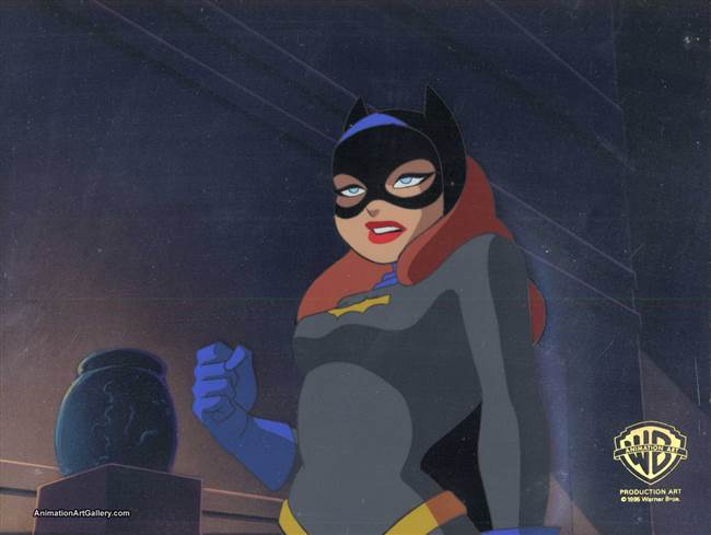 Production Cel of Batgirl from Batgirl Returns