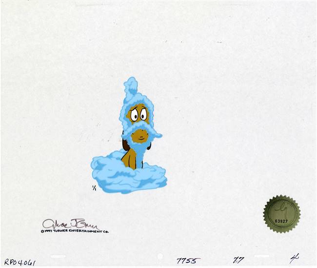 Original Production Drawing and 1/1 Cel of Max from How the Grinch Stole Christmas (1966)