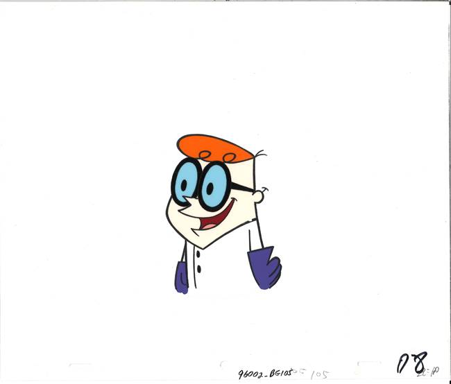 Original Production Cel of Dexter from Dexter's Laboratory