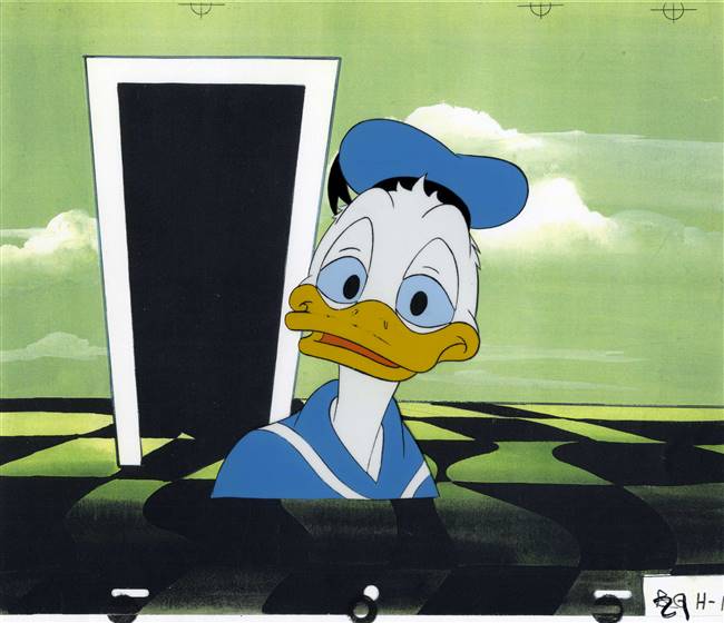 Original Production cel of Donald Duck from Destination: Careers (1984)