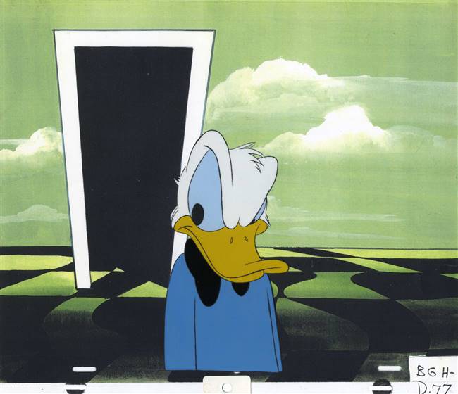 Original Production cel of Donald Duck from Destination: Careers (1984)