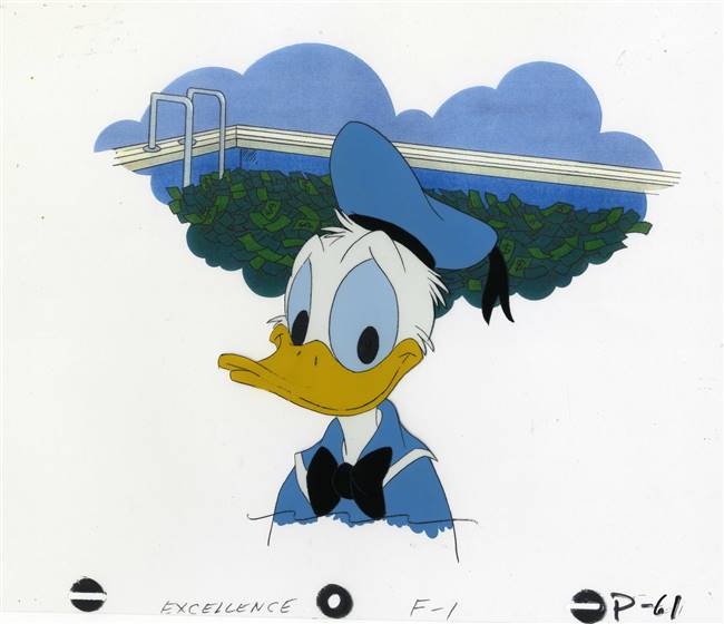 Original Production cel of Donald Duck from Destination: Careers (1984)