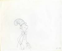 Original Production Drawing of the Cat in the Hat from Grinch Grinches the Cat in the Hat (1982)
