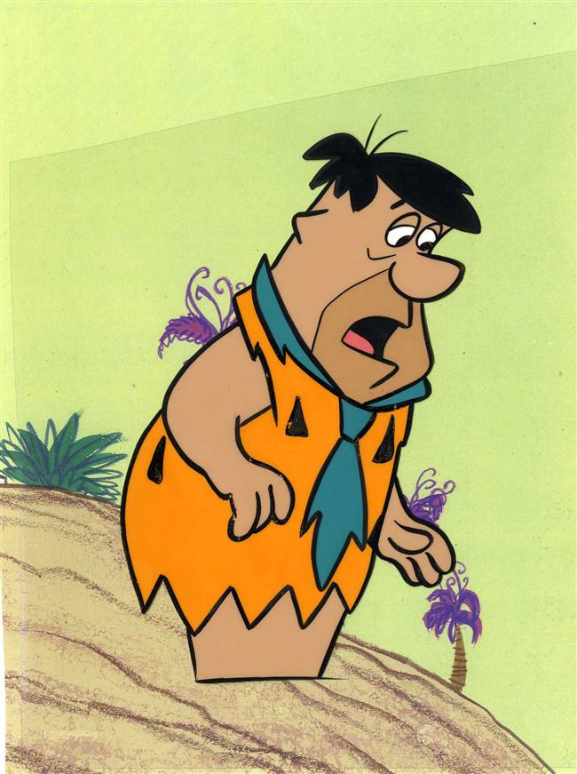 Original Production Cel of Fred Flintstone from the Flintstones