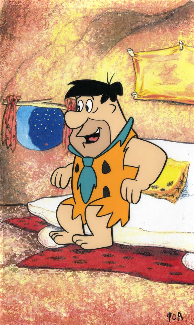 Original Production Cel of Fred Flintstone from the Flintstones (1960s)