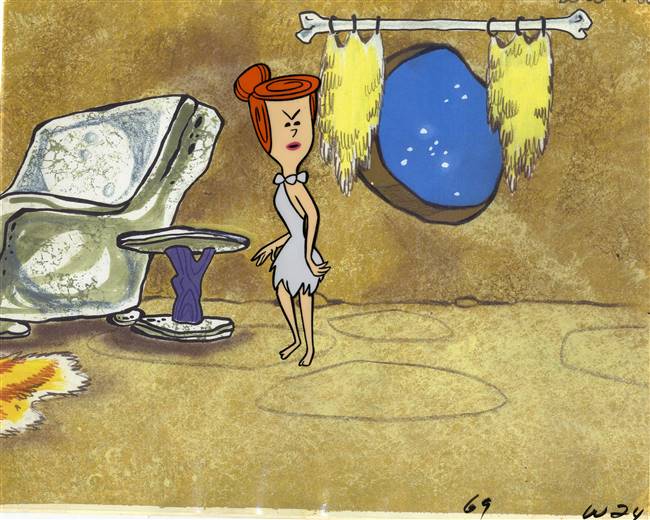Original Production Cel of Wilma Flintstone from the Flintstones (1960s)