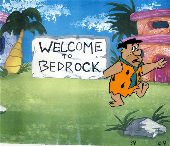 Original Production Cel of Fred Flintstone from the Flintstones (1960s)