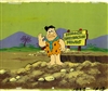 Original Production Cel of Fred Flintstone and Barney Rubble from the Flintstones (1970s/80s)