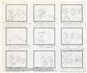 Storyboard of Pixie and Dixie from Hanna-Barbera (c.1960s)