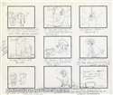 Storyboard of Pixie and Dixie from Hanna-Barbera (c.1960s)