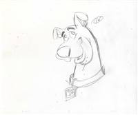 Original Publicity Drawing of Scooby Doo attributed to Iwao Takamoto (1990s/00s)