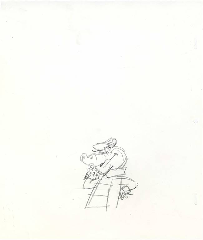 Publicity Drawing of Wally Gator from Hanna Barbera