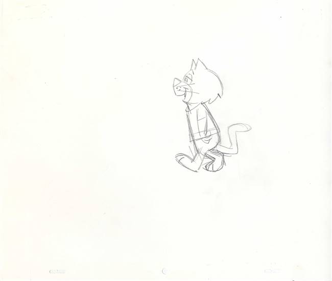 Publicity Drawing of  Brain from Top Cat