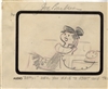 Original Production Storyboard Drawings of Wilma Flintstone and Betty Rubble from The Swimming Pool