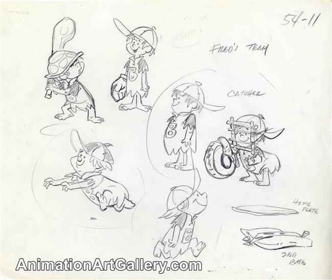 Character Study from The Flintstones