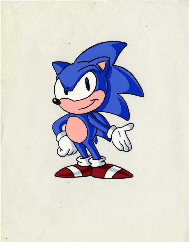 Original Publicity Cel of Sonic the Hedgehog