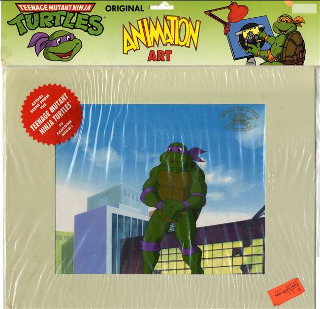 Production Cel of Donatello from Teenage Mutant Ninja Turtles