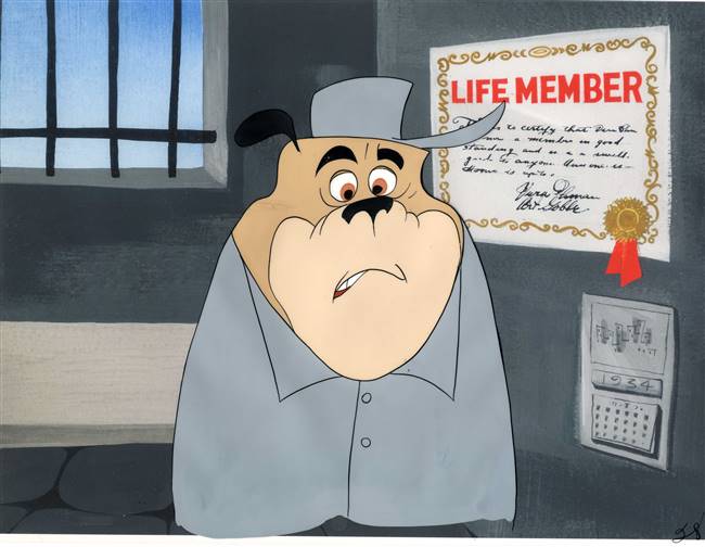 Original production cel of Butch from Cellbound (1955)