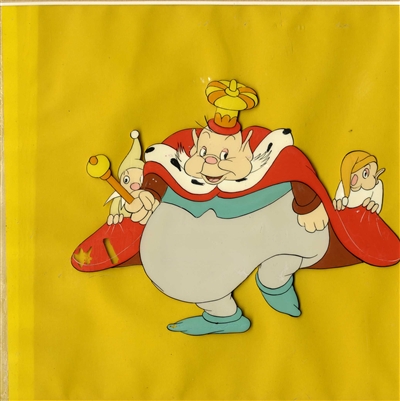 Original Production Cel of the King from Happy Tots (1939)