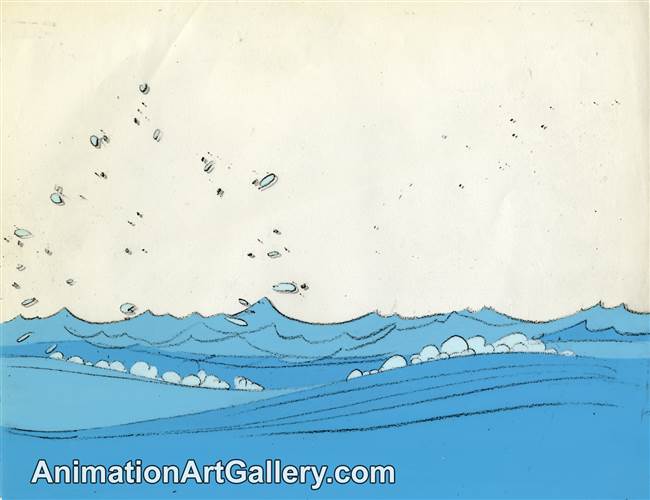 Original Production Cel with Matching Drawing from Snoopy, Come Home