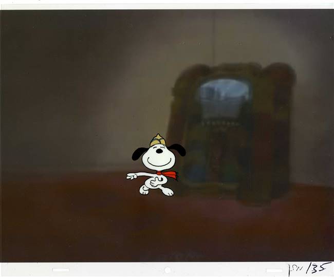 Original Production Cel of Snoopy from Bon Voyage, Charlie Brown (1980)