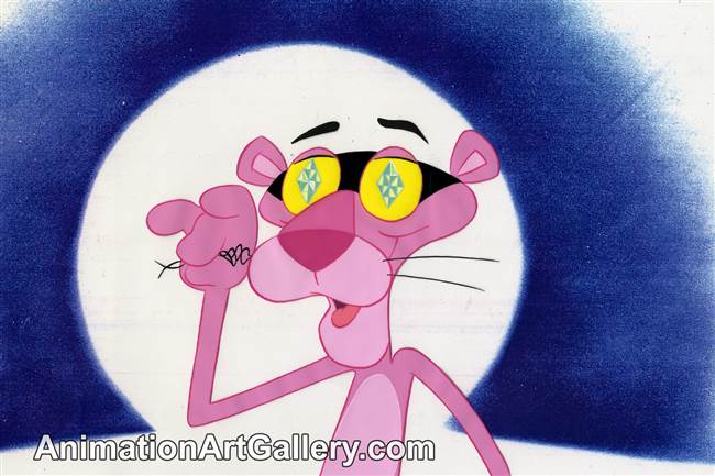 Production Cel of the Pink Panther from The Pink Panther