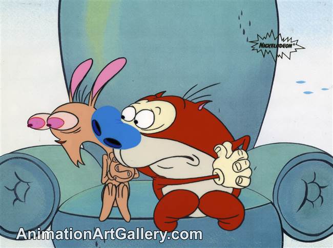 Production Cel of Ren and Stimpy from Ren and Stimpy