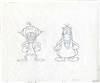 Original production drawing of Ren and Stimpy from Ren and Stimpy (1990s)